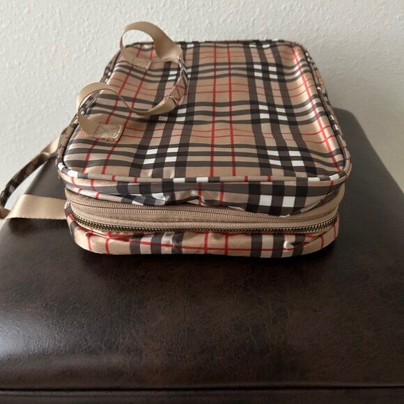 Joy Clean And Chic Expandable Toiletry Case CLASSIC PLAID NWT - Picture 5 of 15